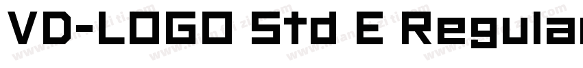 VD-LOGO Std E Regular字体转换